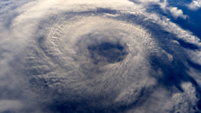 Hurricane Clouds Viewed from Space
