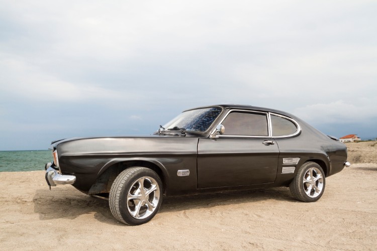 Muscle Car on Cliff