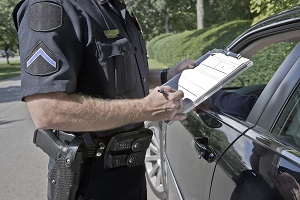 officer giving ticket