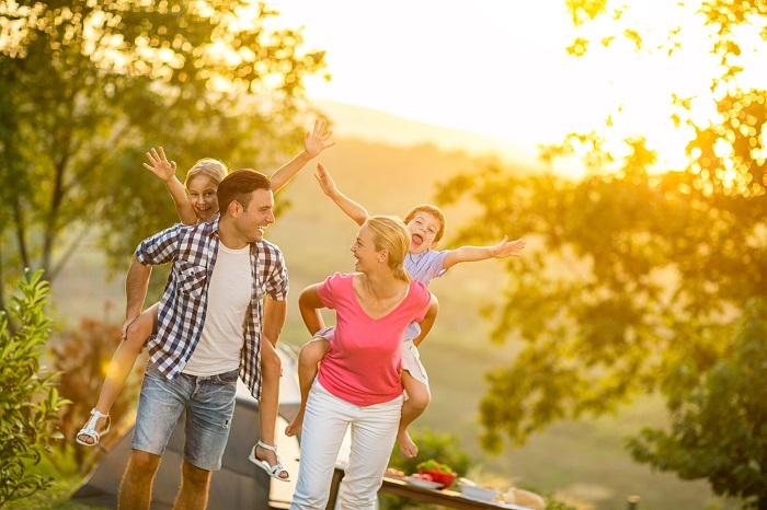 Family In Nature