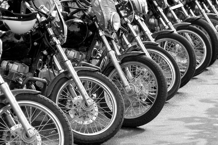 Row of Motorcycles